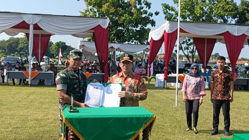 Kodim 0712 Tegal Gelar Upacara Pembukaan TMMD Sengkuyung Tahap I Tahun 2024