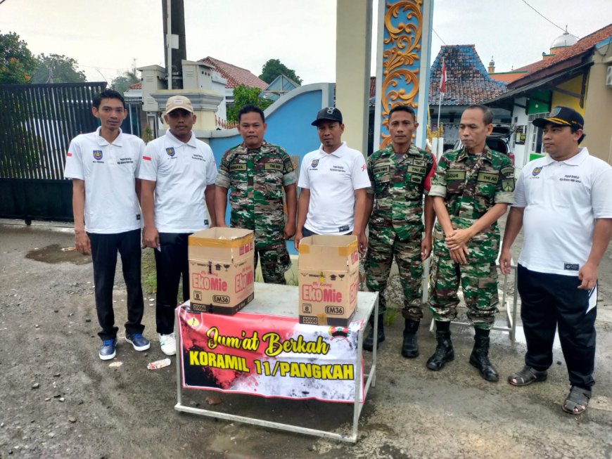 Koramil 11 Pangkah Kembali Bagikan Nasi Bungkus