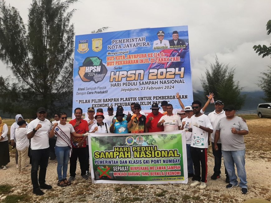 Hari Peduli Sampah Nasional, Kasdim Jayapura Ajak Semua Pihak Jadikan Kebersihan Sebagai Gaya Hidup