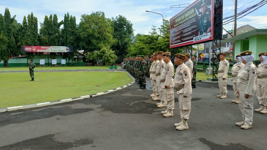 Kodim 0712 Tegal Gelar Upacara Rutin Setiap Hari Senin