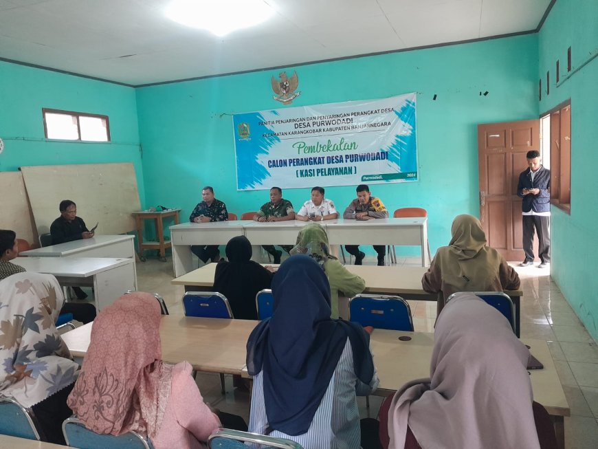 Danramil 04 Karangkobar Hadiri Pembekalan Calon Perangkat Desa