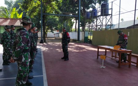 Kodim 0712 Tegal Gelar Latorjab Ter Dan Intelijen Serta UTP Jab Ter Dan Intelejen TW I TA 2024