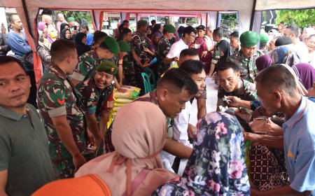 Kodim 0704 Banjarnegara Gelar Pasar Murah Bantu Masyarakat Hadapi Kenaikan Harga Pangan