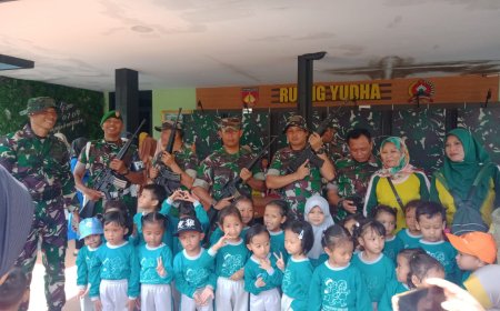 Kunjungan HIMPAUDI Sigaluh ke Kodim 0704 Banjarnegara