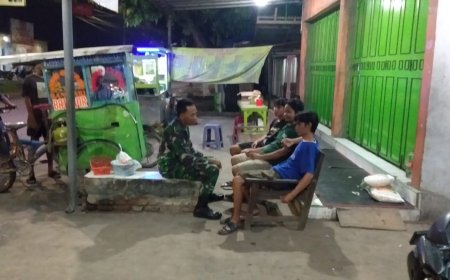 Untuk Mempererat Tali Silaturahmi Babinsa Koramil Tarub Melaksanakan Komsos