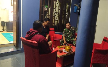 Babinsa Koramil Talang Sambangi Tokoh Masyarakat