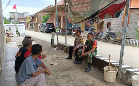 Kompak, Babinsa Dan Bhabinkamtibmas Komsos Bersama Dengan Warga Binaan
