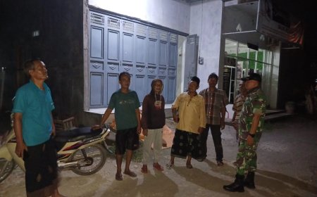 Pantau Situasi, Pelda Saiful Laksanakan Patrol Wilayah Binaan