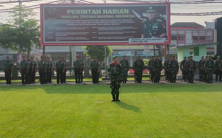 Kodim 0712 Tegal Gelar Upacara Hari Senin 25 Maret 2024