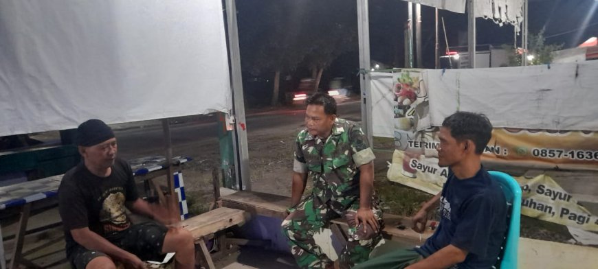 Babinsa Koramil Pangkah Sambangi Warga Untuk Silaturahmi