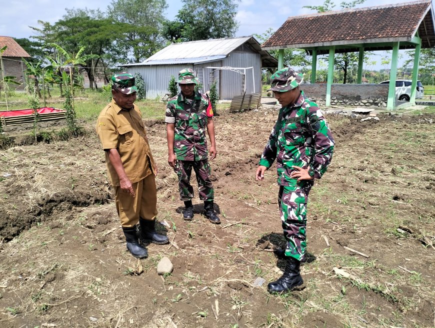 Kodim Tegal Siapkan Lahan Tanam Jagung Di Desa Karanganyar