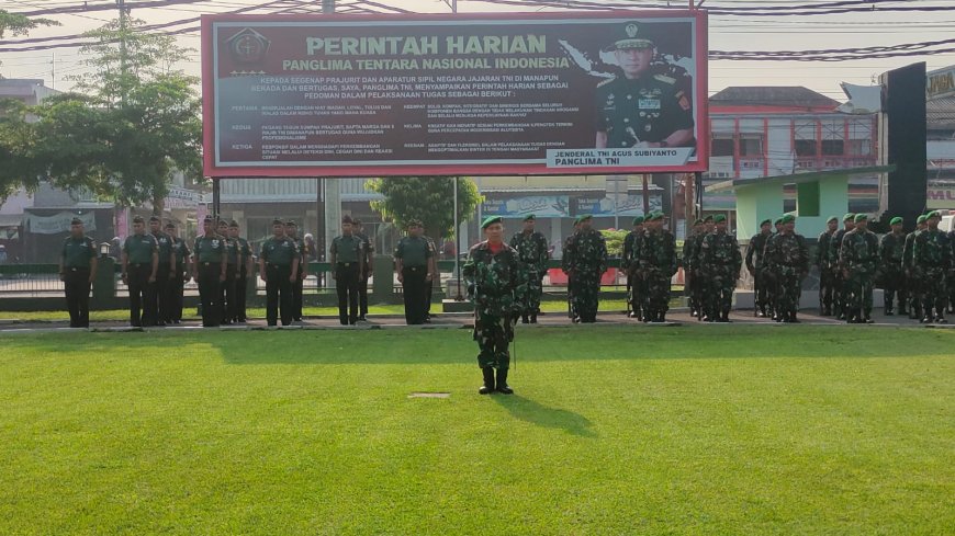 Kodim 0712 Tegal Gelar Upacara Hari Senin 25 Maret 2024