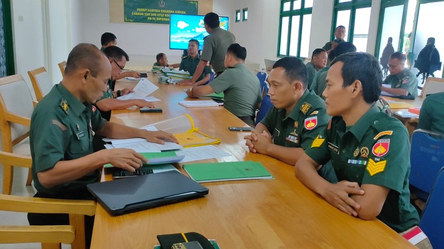 Tim Was Audit Itdam IV Diponegoro Kunjungi Kodim 0712 Tegal