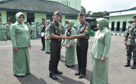 Dandim 0704 Banjarnegara Memimpin Langsung Acara Korp Raport dan Kenaikan Pangkat
