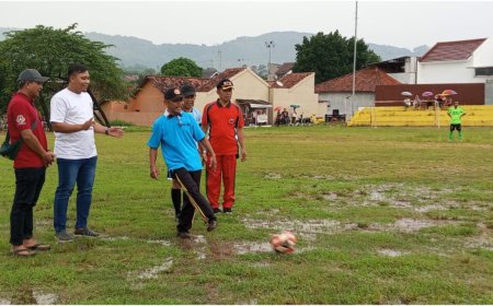 Danramil Lebaksiu Hadiri Pembukaan Turnamen Sepak Bola