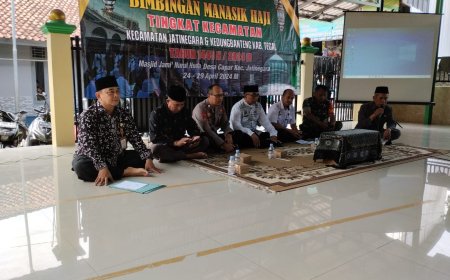 Babinsa Tegal Hadiri Bimbingan Manasik Haji Tahun 1445 H