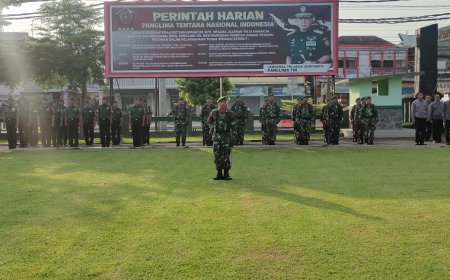Kabenglap Slawi Pimpin Upacara Di Kodim 0712 Tegal