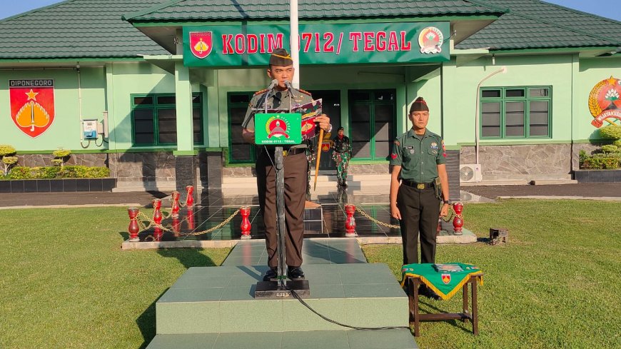 Pimpin Upacara, Dandim 0712 Tegal Bacakan Amanat Panglima TNI