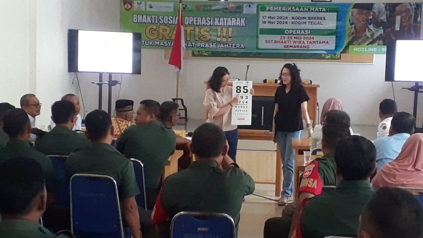 Kodim 0712 Tegal Mendapatkan Sosialisasi Katarak Dari Yayasan Lentera Indah Jakarta