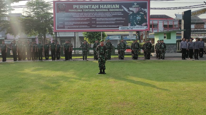 Kabenglap Slawi Pimpin Upacara Di Kodim 0712 Tegal