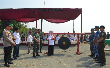 Upacara Pembukaan TMMD Sengkuyung Tahap II Tahun 2024 Di Wilayah Kodim 0712 Tegal