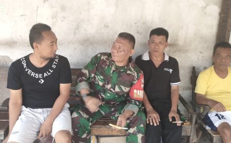 Babinsa Serda Iwan Komsos Dengan Warga Binaan