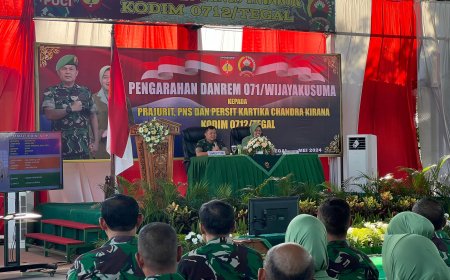 Kunjungan Kerja Perdana Danrem 071 Wijayakusuma Di Kodim 0712 Tegal