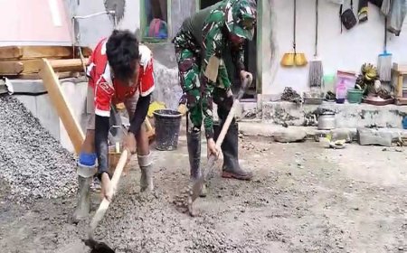 Warga Disabilitas Anggit dan Gilang Bantu Satgas TMMD Reguler ke-120