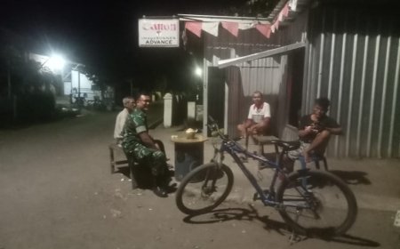 Menjalin Silaturahmi Babinsa Desa Bojongsana Kodim Tegal Melaksanakan Komsos