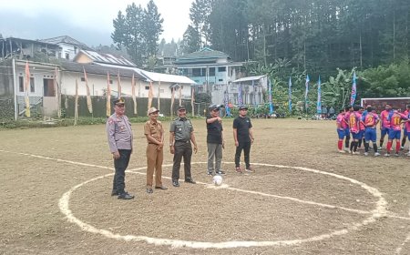 Danramil 19 Bumijawa Buka Turnamen Sepak Bola Danramil Cup