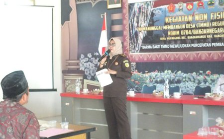 Sosialisasi Penegakan Perda di TMMD Reguler ke-120 Banjarnegara
