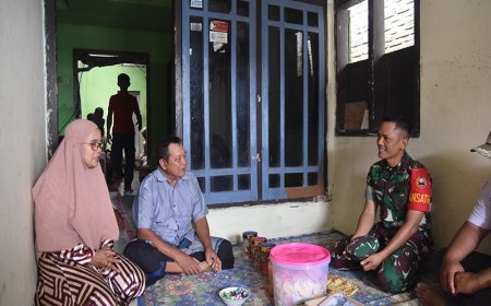 Dandim Banjarnegara Hadiri Lelayu di Lokasi TMMD