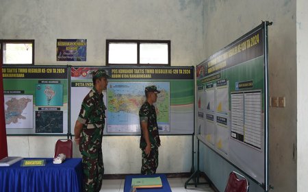 Dandim Banjarnegara Tinjau Pos Komando Taktis TMMD Reguler ke-120