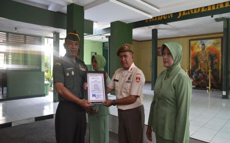 Penyambutan dan Pelepasan Personil Baru di Kodim 0704 Banjarnegara