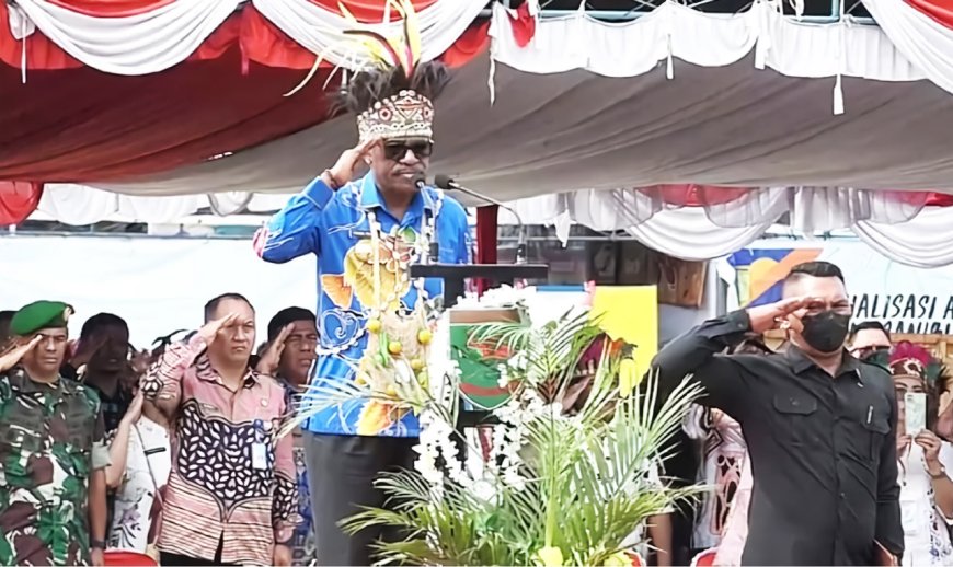 Kepala Staf Kodim Jayapura Hadiri Upacara Hardiknas Yang Di Gelar Pemerintah Kota Jayapura