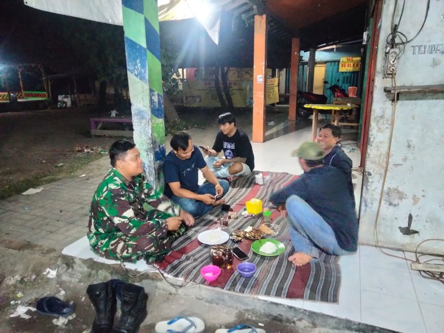 Jalin Silaturahmi Babinsa Suradadi Anjang Sana Dengan Warga Binaan