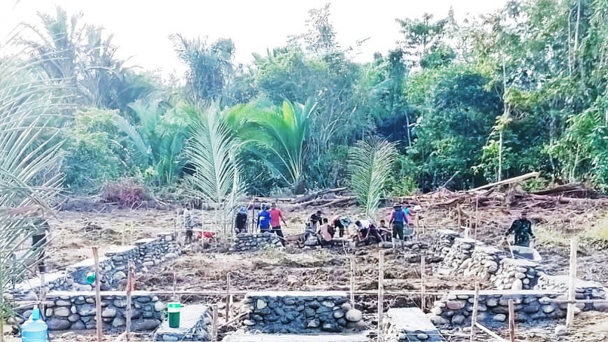 Percepat sasaran Fisik Satgas TMMD Kodim Jayapura Kejar Pembangunan Gereja