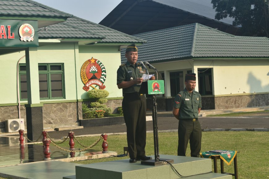 Bacakan Menteri Kominfo, Kasdim Tegal Pimpin Upacara Hari Kebangkitan Nasional Tahun 2024