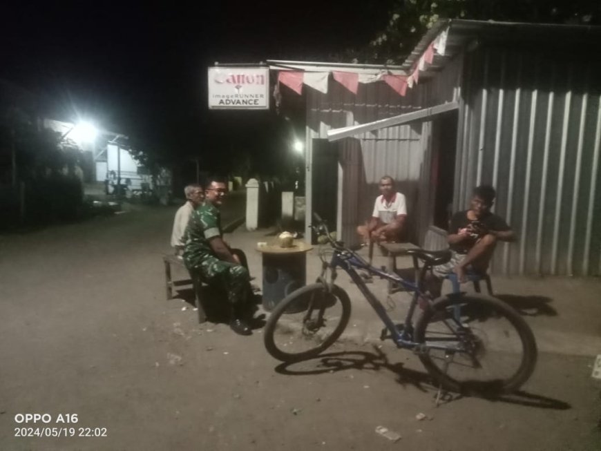Menjalin Silaturahmi Babinsa Desa Bojongsana Kodim Tegal Melaksanakan Komsos