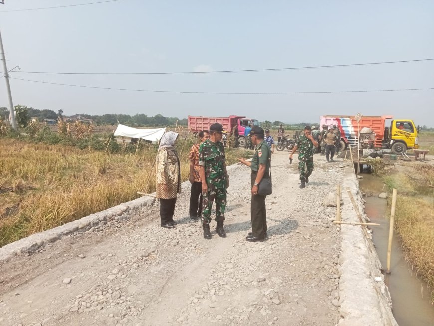Tim Wasev Korem 071 Wijayakusuma Tinjau TMMD Sengkuyung Tahap II Kodim 0712 Tegal Di Desa Kesamiran