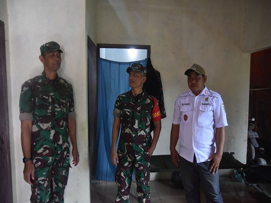 Dandim 0704 Banjarnegara Tinjau Rumah Pak Karman Tempat Anggota Satgas TMMD