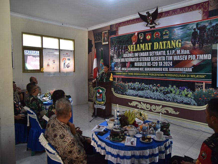 Wasev PJO TMMD Reguler ke-120 TA 2024 Kunjungi Desa Sijenggung