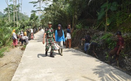 Sinergi Warga dan TNI dalam TMMD Reguler ke-120 di Banjarnegara