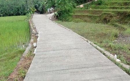 Jalan Rabat Beton Sepanjang 806 Meter Mulus Berkat TMMD Reguler ke-120