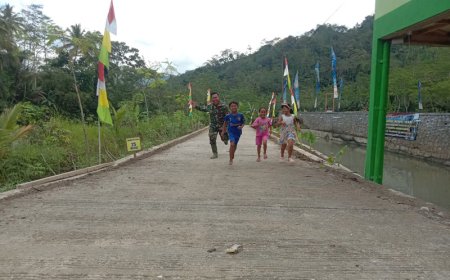 Keceriaan TMMD di Sijenggung