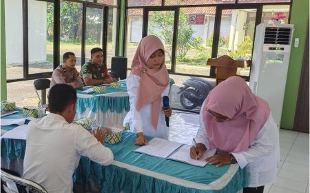 Wakili Danramil, Serda Abuser Hadiri Rakor Rembug Stunting Tingkat Kecamatan Lebaksiu