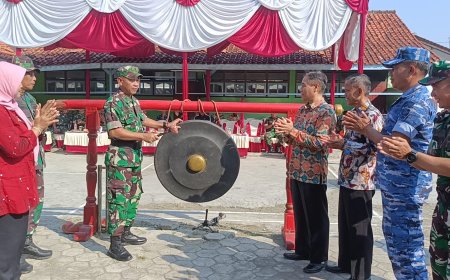 Kepala Staf Kodim 0712 Tegal Tutup TMMD Sengkuyung Tahap II di Desa Kesamiran Kecamatan Tarub