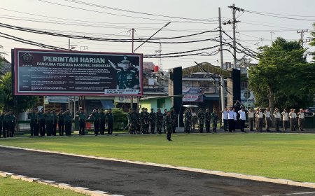 Pupuk Jiwa Nasionalisme, Kodim 0712 Tegal Gelar Upacara Hari Senin