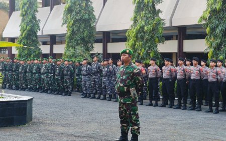 Dandim Tegal Hadiri Apel Deklarasi Pencegahan Dan Pemberantasan Gelap Narkotika (P4GN) Kabupaten Tegal