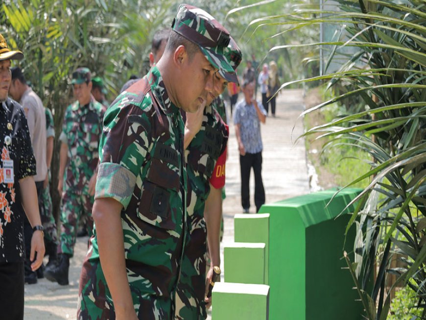 Tinjauan Jembatan Desa Sijenggung oleh Tim Wasev PJO TMMD Reguler ke-120 